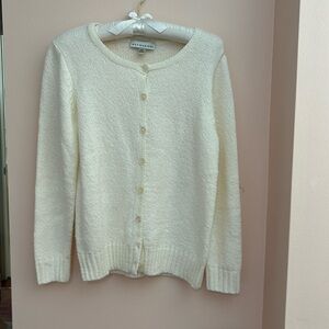 Haymaker Cream 100% Acrylic Long Sleeve  Button Front Cardigan Sweater..Size: PM